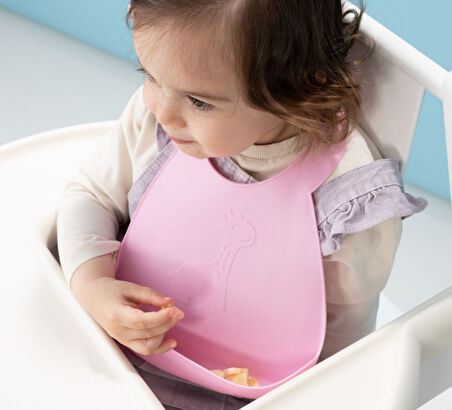 Wee Baby Prime Silikon Mama Önlüğü (Kod-927) - Turuncu