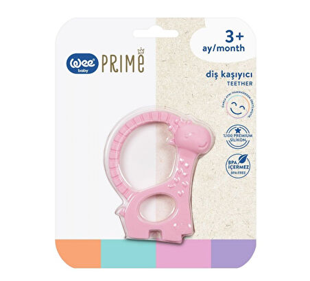 Wee Baby Prime Silikon Diş Kaşıyıcı (Kod:928) - Pembe