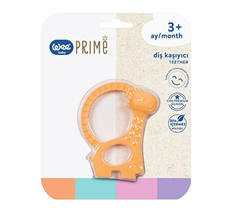Wee Baby Prime Silikon Diş Kaşıyıcı (Kod:928) - Turuncu