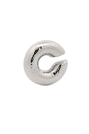 Antik Model Büyük Bombeli Earcuff Geniş Halka Kıkırdak Küpesi Gümüş Renk
