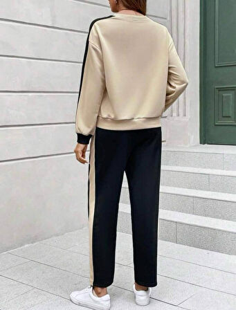 Livizmir Moda Kadın Iki Iplik şerit Detaylı Ikili Takım