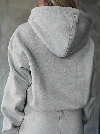 Livizmir Moda Kadın Uzun Kollu Nope Baskılı Beli Ribanalı Ikili Takım