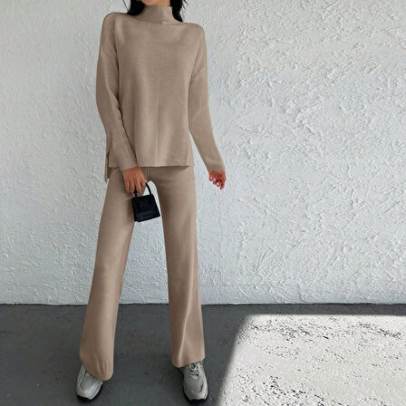 Livizmir Moda Kadın Uzun Kollu Triko Ikili Takım