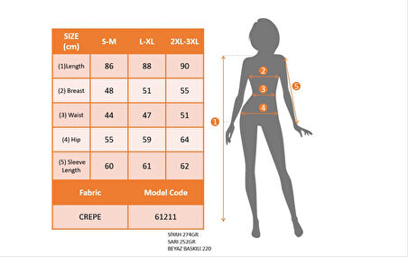 Livizmir Moda Kadın Uzun Kollu Bisiklet Yaka Desenli Kısa Krep Elbise