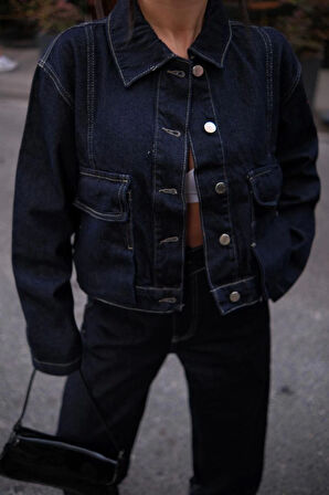 Livizmir Moda Denim Jeans Kot Takım - Siyah