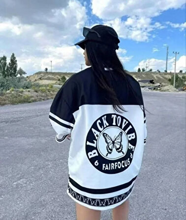 Livizmir Moda Dijital Baskılı Tshirt - Siyah