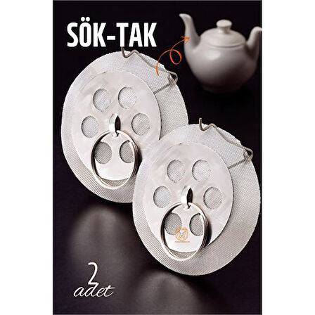 Sök-Tak Demlik İçi Çay Filtresi Çay Süzgeci 2 adet