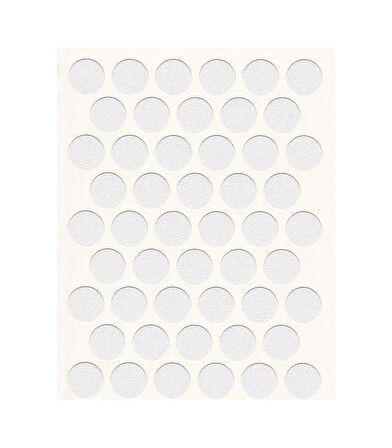 Yapışkanlı Vida Tapası (Beyaz) 10 mm