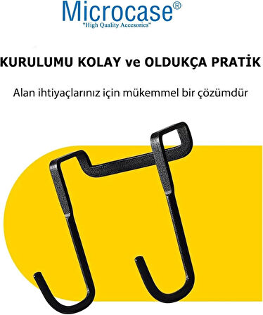 Microcase Paslanmaz Çelik Metal Banyo Duşakabin Mutfak vb Alanlar için Askılık M Model - GÜMÜŞ AL4838 2 Adet
