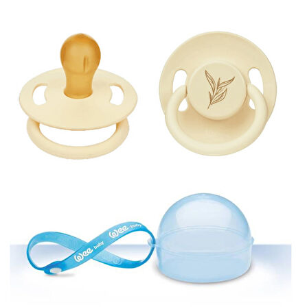 Wee Baby Emzik Saklama Kabı + Pure Kauçuk Uçlu Emzik Seti