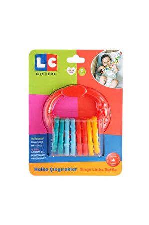 Let's be child 2'li Set Tırtıl Top Çıngırak Ve Halka Çıngıraklar