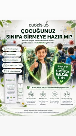 Bubble Up Probiyotik Destekli Alerji Karşıtı Tekstil Spreyi 50 ml