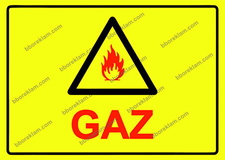 Gaz Uyarı Levhası