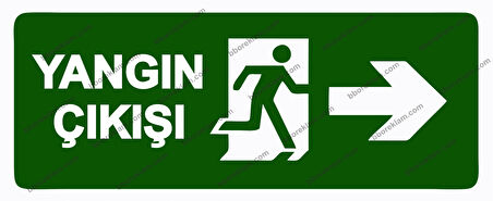 Yangın Çıkışı Uyarı Levhası
