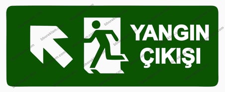 Yangın Çıkışı Uyarı Levhası