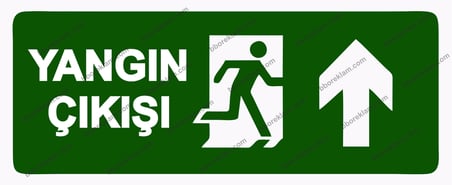 Yangın Çıkışı Uyarı Levhası