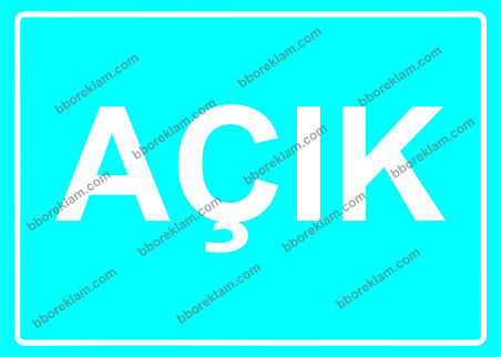 Açık Uyarı Levhası
