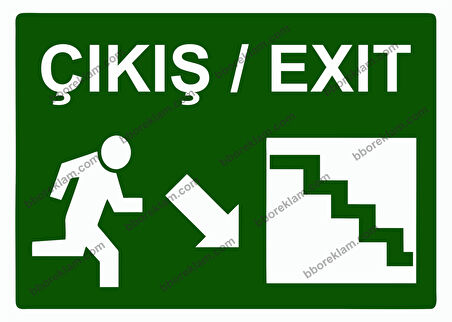 Çıkış / Exıt Uyarı Levhası