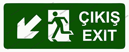 Çıkış Exıt Uyarı Levhası