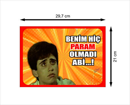 Küçük Emrah Retro Ahşap Poster