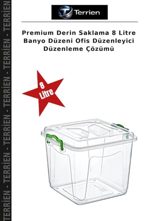 Premium Derin Saklama 8 Litre Banyo Düzeni Ofis Düzenleyici Düzenleme Çözümü