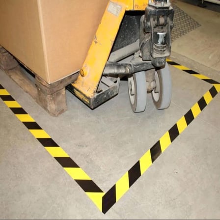 Sarı Siyah Yer Işaretleme Bandı 100MMX30MT