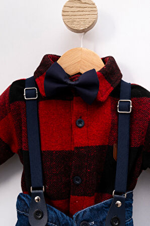 Papyonlu Şık Bebek Alt Üst Takım-Çok Renkli | 18-24 ay