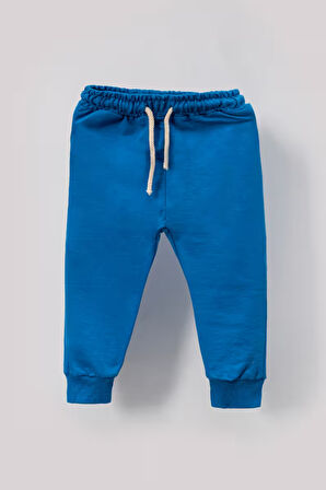 Tarz Etiketli Mevsimlik Pamuklu Bebek&Çocuk 2'li Alt Üst Takım-Mavi | 5-6 Yaş