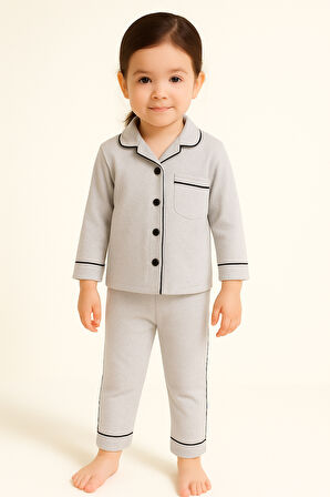Unisex Bebek Alt Üst Pijama Takım-Grimelanj | 3-6 ay