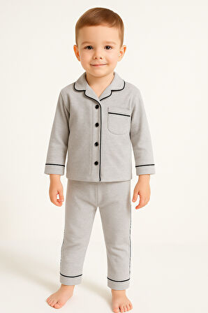 Unisex Bebek Alt Üst Pijama Takım-Grimelanj | 12-18 ay