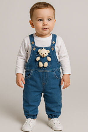 Oyuncak Görselli 2'li Bebek Slopet Takım-Lacivert | 1 Yaş