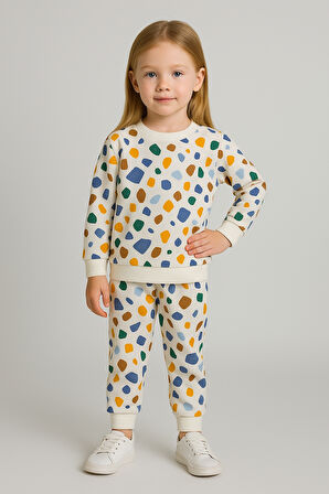 Renkli Bebek&Çocuk Pamuklu 2'li Alt Üst Takım-Çok Renkli | 3 Yaş