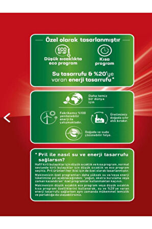 Pril Excellence Bulaşık deterjanı 3 X 22 