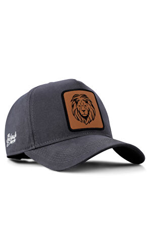 Aslan Logolu Antrasit Beyzbol Şapka