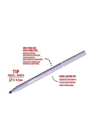 : Carioca Pastel Süper Yıkanabilir Keçeli Kalem 8'li