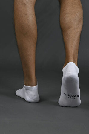 Bambu Kısa Çorap 3'lü Set Beyaz