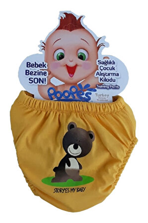 Erkek Bebek Sarı Alıştırma Külodu