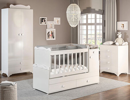 PATİKO BBY 970 BABYSUN 2 KAPILI DOLAPLI BEBEK ODASI TAKIMI
