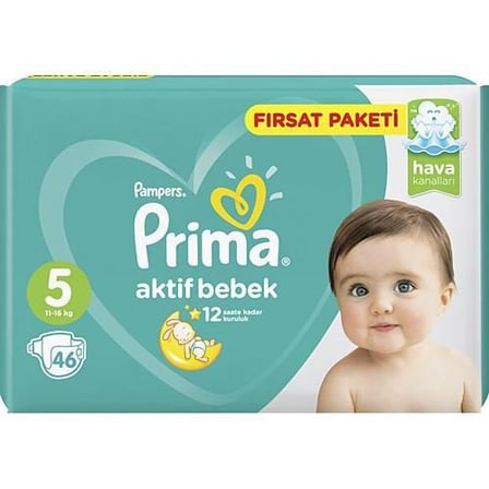Bebek Bezi Fırsat Paketi No:5 46'lı Prima