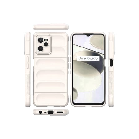 BuradaBulabilirsin Realme C35 Kılıf Optimum Silikon - Krem BBZ