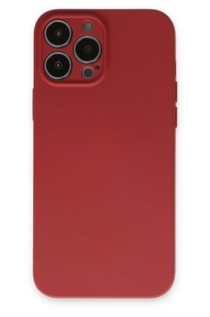 İphone 13 Pro Kılıf Nano İçi Kadife Silikon - Kiremit '+10tl Fark Ile Standart Temperli Cam-siyah