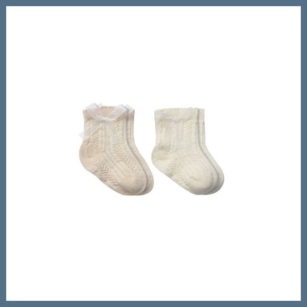 BuradaBulabilirsin Fiyonklu Penye Soket Çorap 2li 10149 Bej · Renk: Bej · Beden: 12-24 Ay BBZ