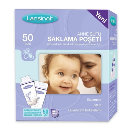 BuradaBulabilirsin Anne Sütü Saklama Poşeti 50 Adet BBZ