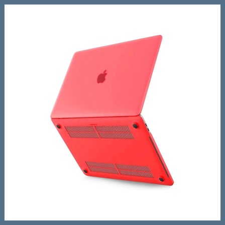 BuradaBulabilirsin Macbook Pro 13 2020 Macbook Buzlu Kapak - Kırmızı BBZ