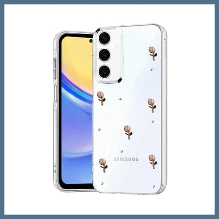 BuradaBulabilirsin Samsung Galaxy A35 5G Uyumlu Fiyonk Desenli Kapak - Desen 6 BBZ