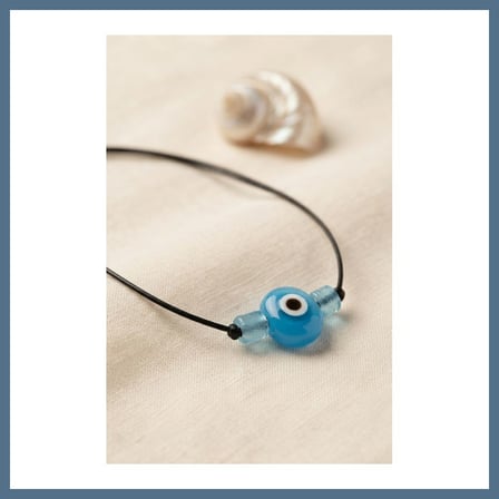 BuradaBulabilirsin Handmade Bohem Açık Mavi Nazar Kolye BBZ