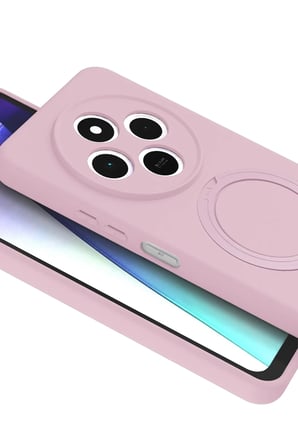 BuradaBulabilirsin Redmi 14C Uyumlu Regal Magsafe Standlı Kapak - Açık Pembe BBZ