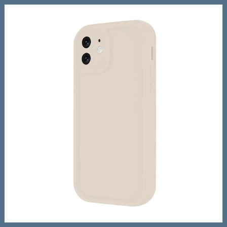 BuradaBulabilirsin iPhone 11 Uyumlu Kılıf Viera Silikon - Krem BBZ