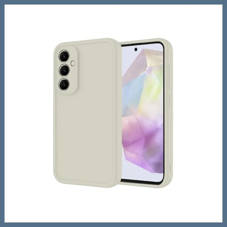 BuradaBulabilirsin Samsung Galaxy A56 Uyumlu Kılıf Viera Silikon - Krem BBZ