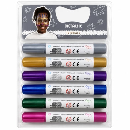 BuradaBulabilirsin 6 Gr. 6 Renk Metalik Yüz Boyası 43155 BBZ